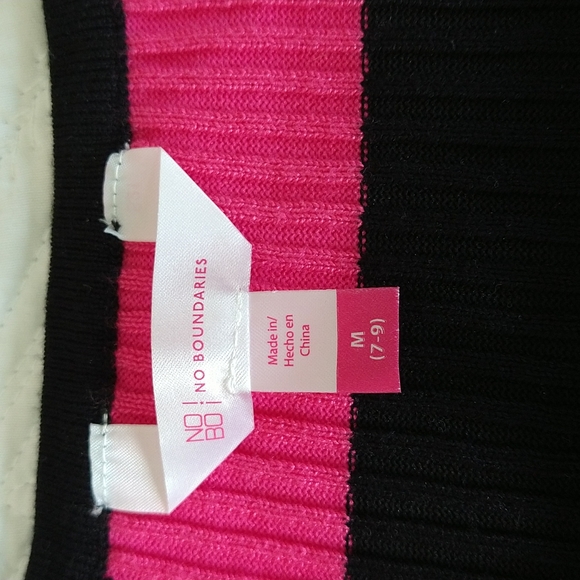 Pink and Black Sweater Dress by No Boundaries - Picture 6 of 9